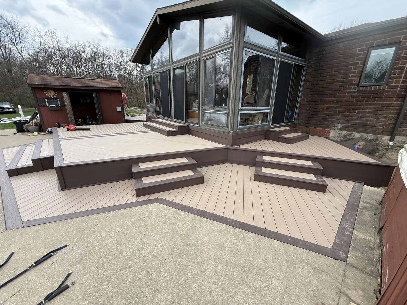 Composite deck build